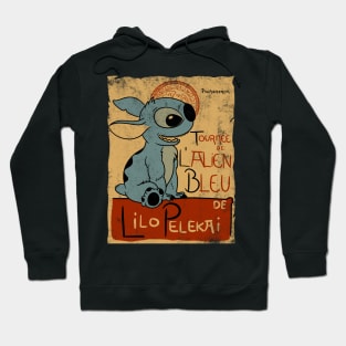 Tournee De L'Alien Bleu Hoodie